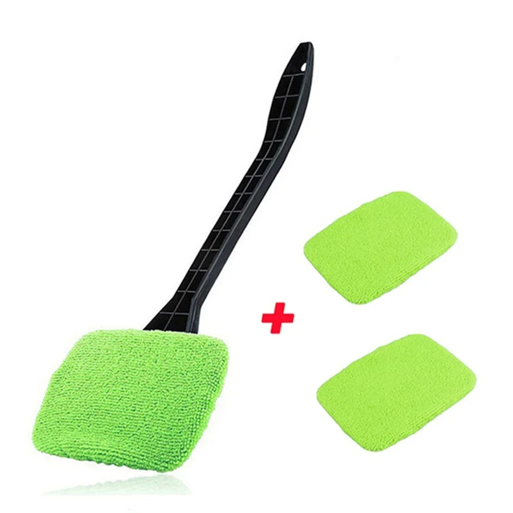 🔥Microfiber Car Windshield Cleaning Tool with Extendable Handle